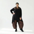 AKH Premium Ballonhose aus Memorytaft mit tiefem Schritt & Stretchbund – Oversize Baggy Fit | Modeare