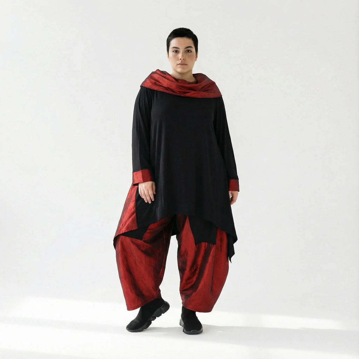 Ballonhose im Baggy-Lagenlook mit Taft-Design – AKH Premium Hose exklusiv bei Modeare online kaufen