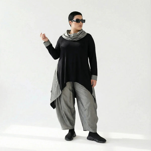 Oversize Shirt mit Taft von AKH Premium – weich & stretchig, mit Nahttaschen | Jetzt entdecken bei Modeare
