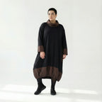 AKH Premium Oversize-Kleid mit Memorytaft und Raffung – Wintermode aus Frankreich | Modeare