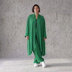 Smaragdgrün fliessend weicher Oversize Cardigan im Lagenlook locker leger zeitlos modern