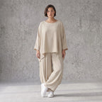 Zeitloses Beige Oversize Shirt im Lagenlook leger ausgefallen luftig mit Leinenoptik cool