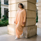 Locker fallendes Mauve Oversize Shirt im Lagenlook leger ausgefallen zeitlos luftig chic