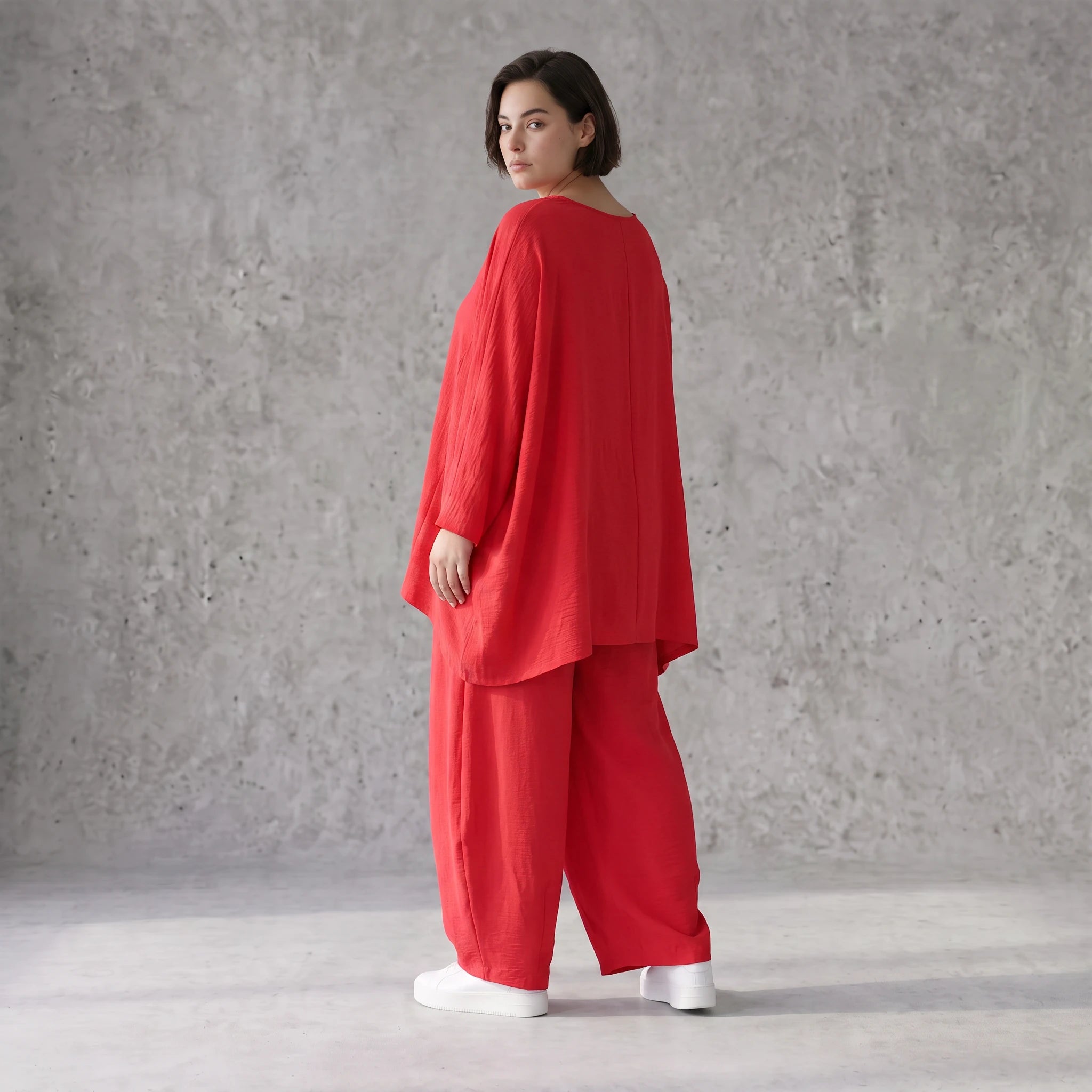 Fuchsia Oversize Shirt im Lagenlook locker ausgefallen zeitlos luftig leicht Sommerstyle