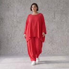Fuchsia Oversize Shirt im Lagenlook locker ausgefallen zeitlos luftig leicht Sommerstyle