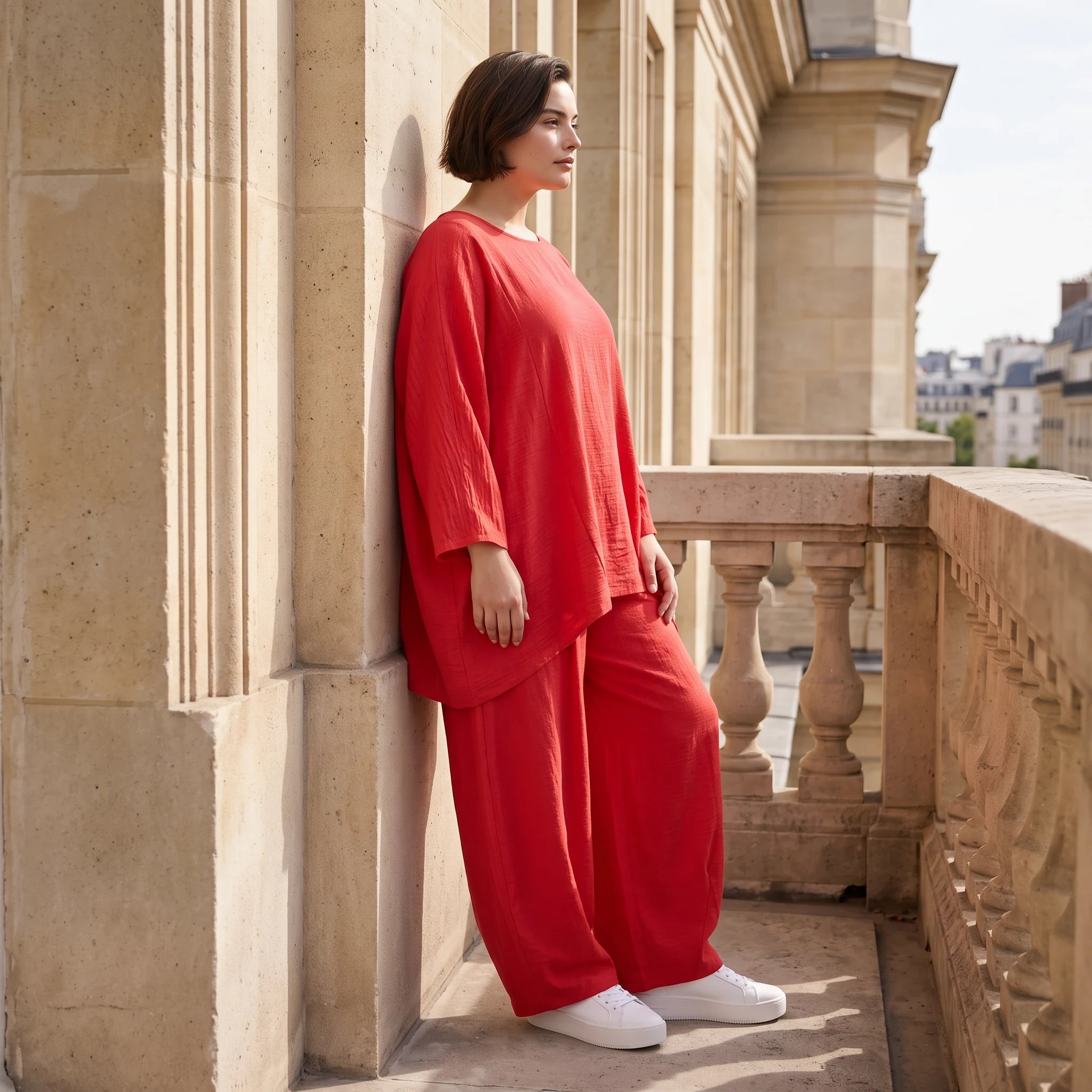 Fuchsia Oversize Shirt im Lagenlook locker ausgefallen zeitlos luftig leicht Sommerstyle