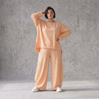Leichte Oversize Ballonhose in Mauve mit Lagenlook Flair leger zeitlos modern soft look