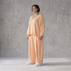 Mauve Oversize Überwurf in Leinenoptik leger Lagenlook luftig zeitlos chic weich edel