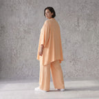 Locker fallendes Mauve Leinen Shirt im Lagenlook A-Linie Oversize sehr zeitlos leger chic