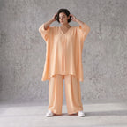 Locker fallendes Mauve Leinen Shirt im Lagenlook A-Linie Oversize sehr zeitlos leger chic