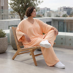 Locker fallendes Mauve Leinen Shirt im Lagenlook A-Linie Oversize sehr zeitlos leger chic