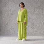 Apfelgrün Ballonhose im Lagenlook Oversize leger ausgefallen luftig zeitlos sommerlich