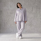 Zeitlose Karottenhose Grau elastisch leger ausgefallen Lagenlook Komfortliebling weich