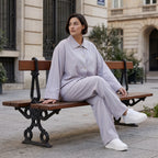 Zeitlose Karottenhose Grau elastisch leger ausgefallen Lagenlook Komfortliebling weich