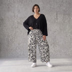 Ballonhose Weiß Schwarz im Lagenlook leger Oversize weich fliessend zeitlos luftig chic