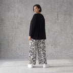 Ballonhose Weiß Schwarz im Lagenlook leger Oversize weich fliessend zeitlos luftig chic