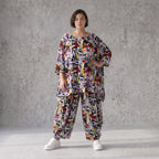 Fliessendes Viskoseshirt im Lagenlook Oversize leger in Schwarz Oliv Lila zeitlos modern