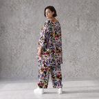 Fliessendes Viskoseshirt im Lagenlook Oversize leger in Schwarz Oliv Lila zeitlos modern