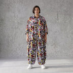 Fliessende Ballonhose Oversize Lagenlook in Schwarz Oliv Lila leger zeitlos soft fallend