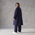 Fliessender Viskosemantel in Marine leger Oversize Lagenlook modern elegant leicht weich
