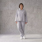 Eleganter Oversizeblazer Grau fliessend Lagenlook elastisch locker sehr modern chic edel