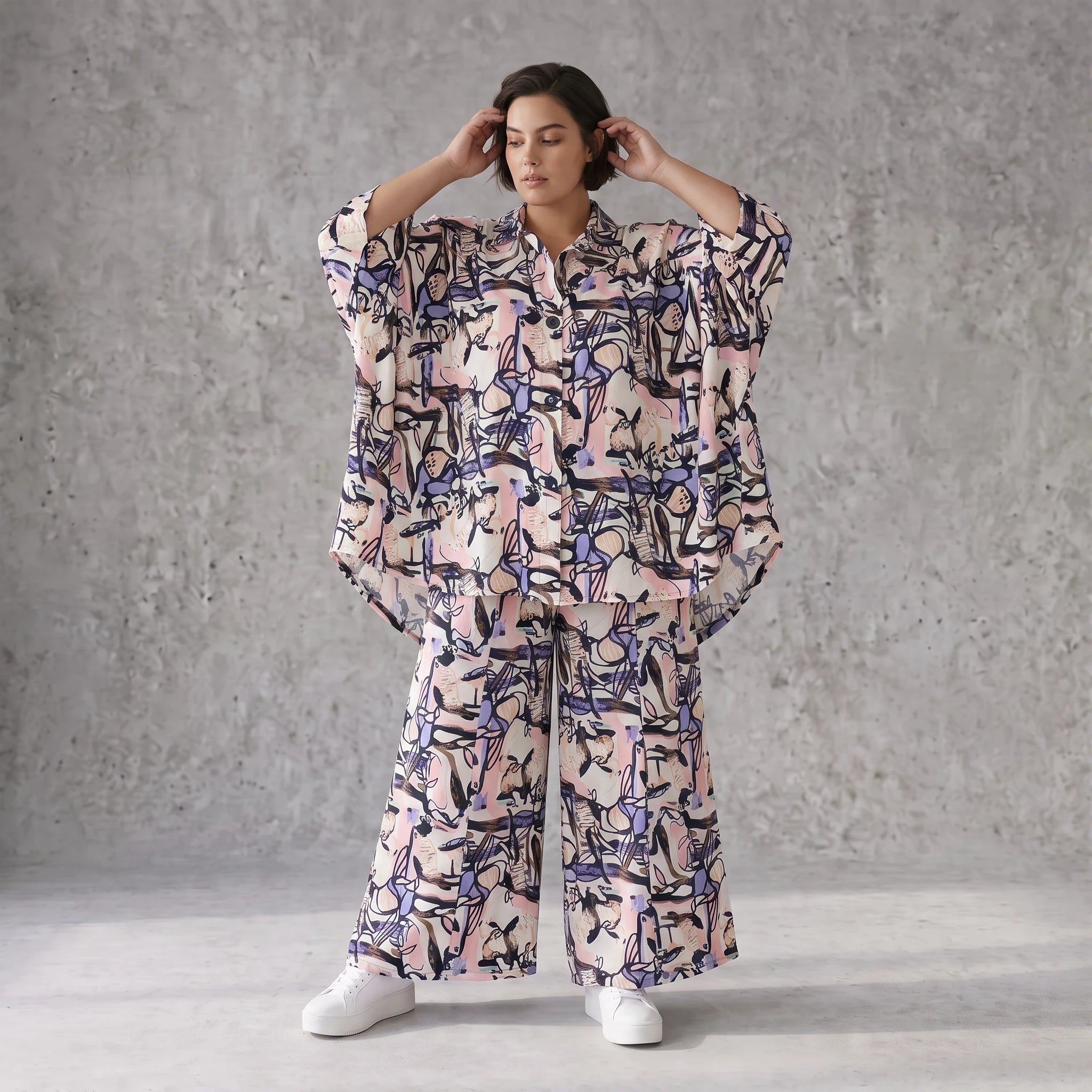 Elegante Bluse aus luftiger Viskose Popeline in zartem Rosa mit klassischem Hemdkragen