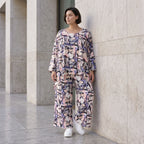 Oversized Shirt aus leichter Viskose Popeline in zartem Rosa mit asymmetrischem Schnitt