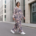 Oversized Shirt aus leichter Viskose Popeline in zartem Rosa mit asymmetrischem Schnitt