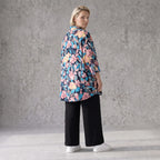 Feminine Bluse in luftiger Leinenoptik mit Hemdkragen und Dreiviertelarm in zartem Rosa