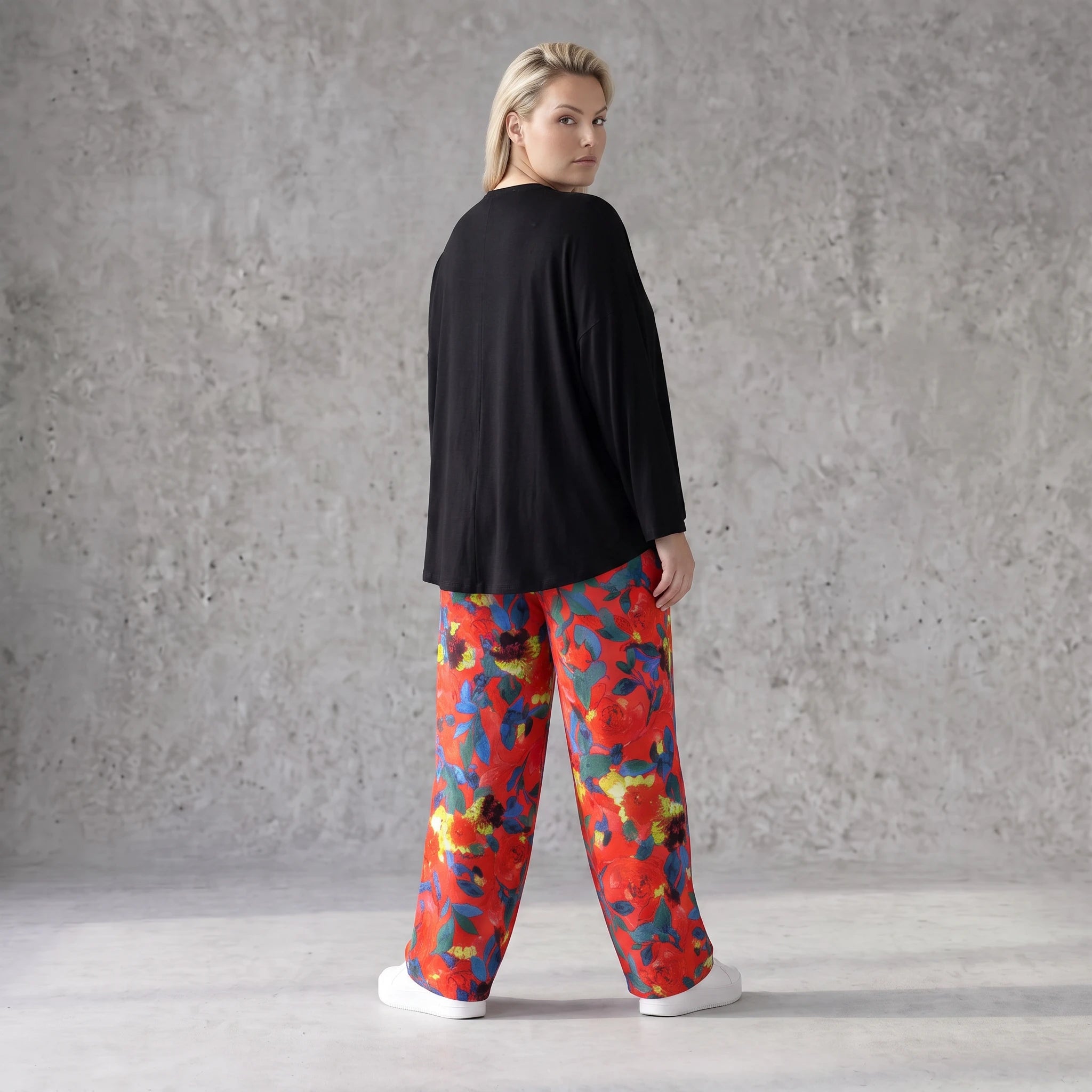 Luftige Hose in kräftigem Rot mit lässig elegantem Schnitt für Frühlings und Sommertage
