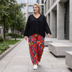 Luftige Hose in kräftigem Rot mit lässig elegantem Schnitt für Frühlings und Sommertage