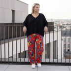Luftige Hose in kräftigem Rot mit lässig elegantem Schnitt für Frühlings und Sommertage