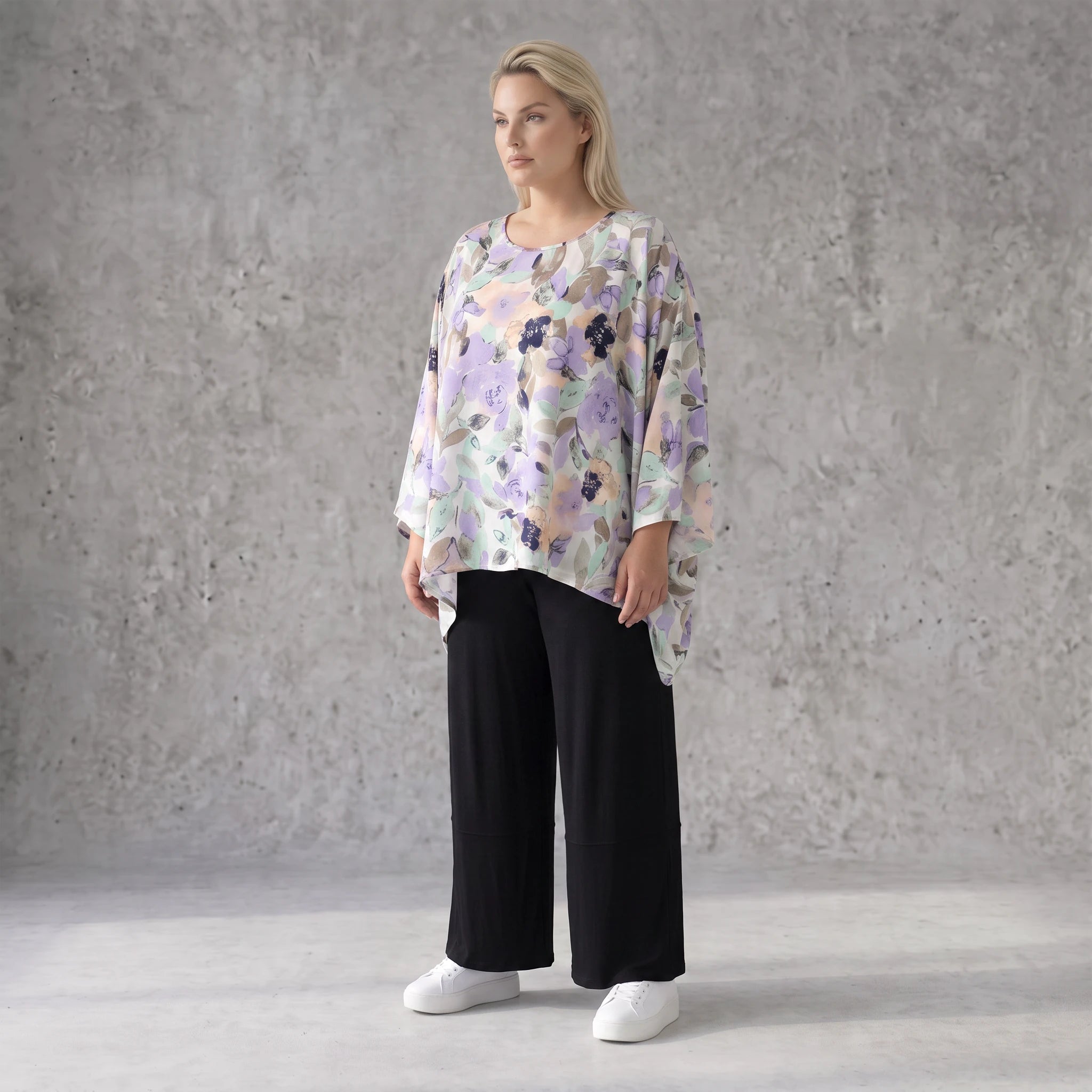 Oversized Shirt in Leinenoptik mit asymmetrischem Saum in Magnolia für lässige Sommertage