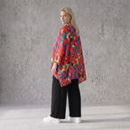 Leichtes Oversized Shirt in strahlendem Rot mit lässigem Kastenschnitt für laue Sommertage