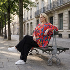 Leichtes Oversized Shirt in strahlendem Rot mit lässigem Kastenschnitt für laue Sommertage