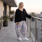 Ballonhose in zartem Magnolia aus luftiger Viskose Leinen Mischung mit elastischem Bund