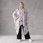 Bluse in Leinenoptik mit Zipfelsaum und Hemdkragen in zartem Magnolia mit Seitentaschen