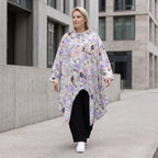 Bluse in Leinenoptik mit Zipfelsaum und Hemdkragen in zartem Magnolia mit Seitentaschen