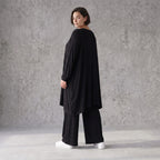 Elegante Jersey Jacke in Schwarz mit schmeichelhafter Silhouette und praktischen Taschen