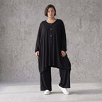 Elegante Jersey Jacke in Schwarz mit schmeichelhafter Silhouette und praktischen Taschen