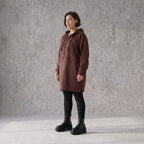 Damen Hoody Avantgarde Baumwolle Braun, gerader Schnitt, Reißverschluss, Oversize große Größen – Rafay