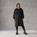 Damen Jacke Avantgarde Baumwolle Schwarz, gerader Schnitt, Langarm, Reißverschluss, Oversize große Größen – Rafay