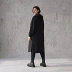 Damen Jacke Avantgarde Baumwolle Schwarz, gerader Schnitt, Langarm, Reißverschluss, Oversize große Größen – Rafay