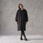 Damen Jacke Avantgarde Baumwolle Schwarz, gerader Schnitt, Langarm, Reißverschluss, Oversize große Größen – Rafay