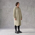 Damen Jacke Avantgarde Baumwolle Beige, gerader Schnitt, Reißverschluss, Oversize große Größen – Rafay