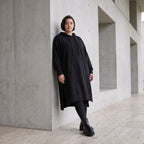 Damen Hoody Avantgarde Baumwolle Schwarz, gerader Schnitt, Kapuze, Oversize große Größen – Rafay