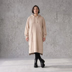 Damen Hoody Avantgarde Baumwolle Sand, gerader Schnitt, Kapuze, Oversize große Größen – Rafay