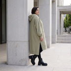 Damen Hoody Avantgarde Baumwolle Beige, gerader Schnitt, Kapuze, Oversize große Größen – Rafay