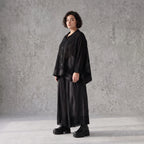 Damen Hose Avantgarde Baumwolle Schwarz, Marlene, Oversize große Größen – AKH Premium