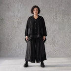 Damen Hose Avantgarde Baumwolle Schwarz, Marlene, Oversize große Größen – AKH Premium